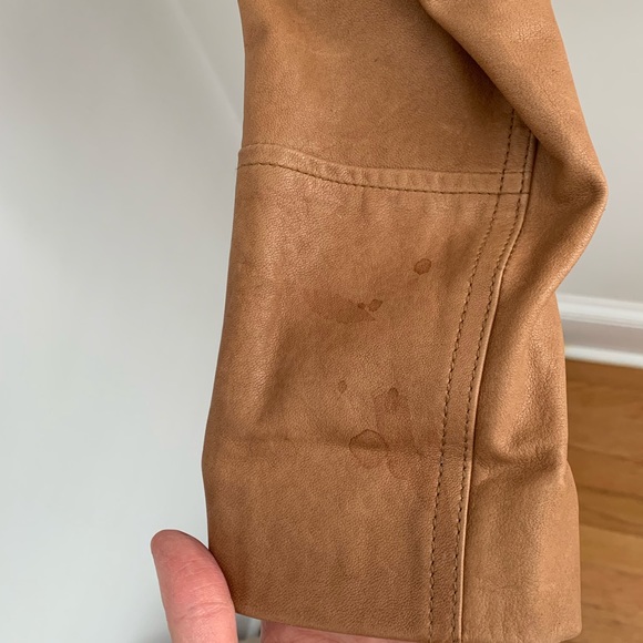 Cognac theory leather jacket - Picture 5 of 5